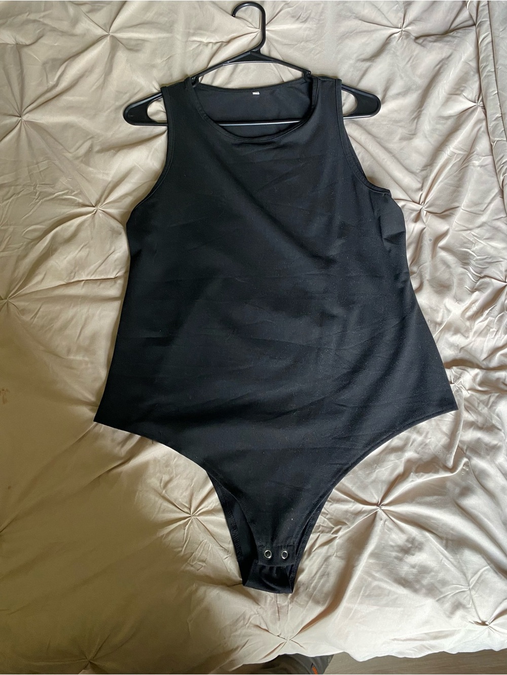 Black Sleeveless Bodysuit